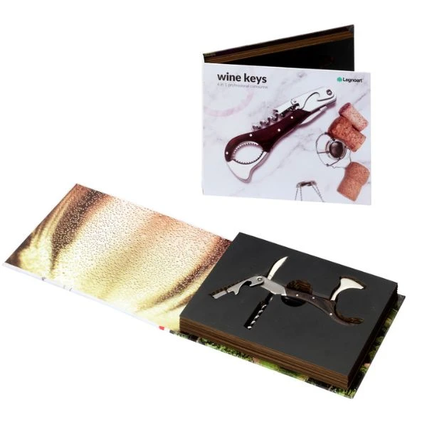 Legnoart WINE KEYS 4-in-1 Korkenzieher, Champagner LEWF6 by Legnoart color Svart