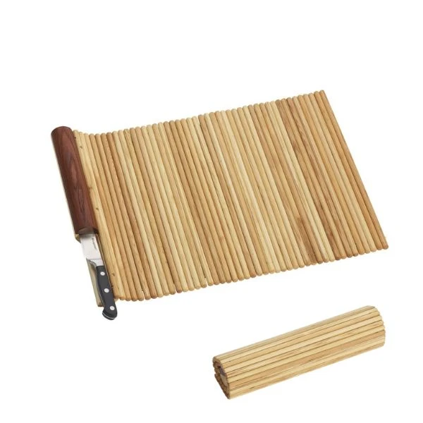 Legnoart GUALTIERO rollbares Schneidebrett aus Esche mit Messer LEGMR3 by Legnoart color Svart