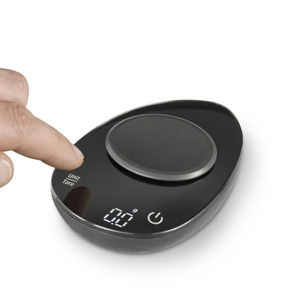 Caso FinoCompact Mini-Präzisionswaage 0,1 g - 500 g Edelstahl CS3201 by CASO color Svart