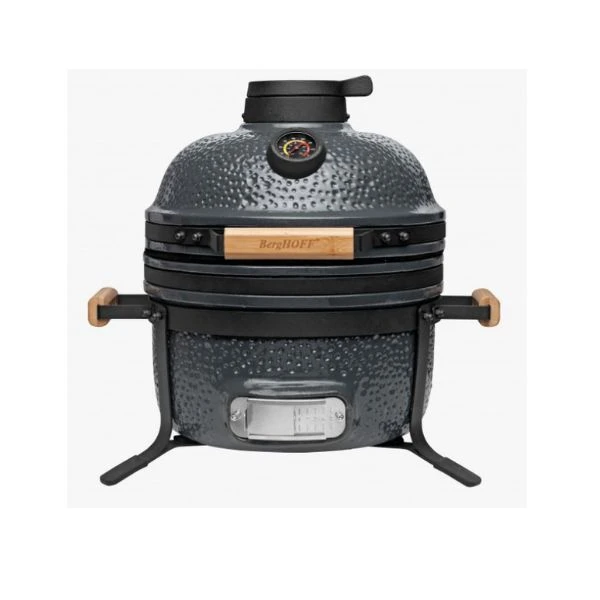 BergHOFF RON Keramik-BBQ-Kamado-Grill 40 cm (16") Grau BH2415706 by BergHOFF color Svart