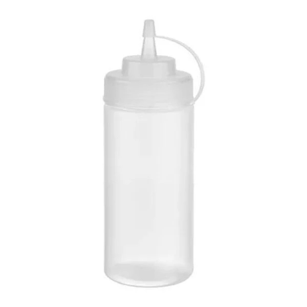 Quetschflasche mit Tülle klar 49 cl 22040093 by APS color Helder