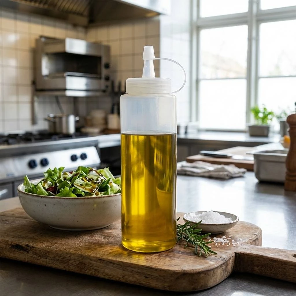Quetschflasche mit Tülle transparent 76 cl 22040096 by APS color Helder