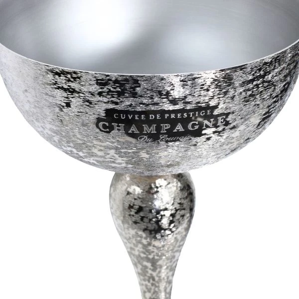 Luxus Champagnerkühler mit Ständer aus Edelstahl 40851 by Drink color Svart