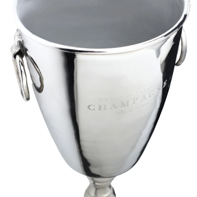 Eleganter Champagnerkühler mit Ständer 40849 by Drink color Svart