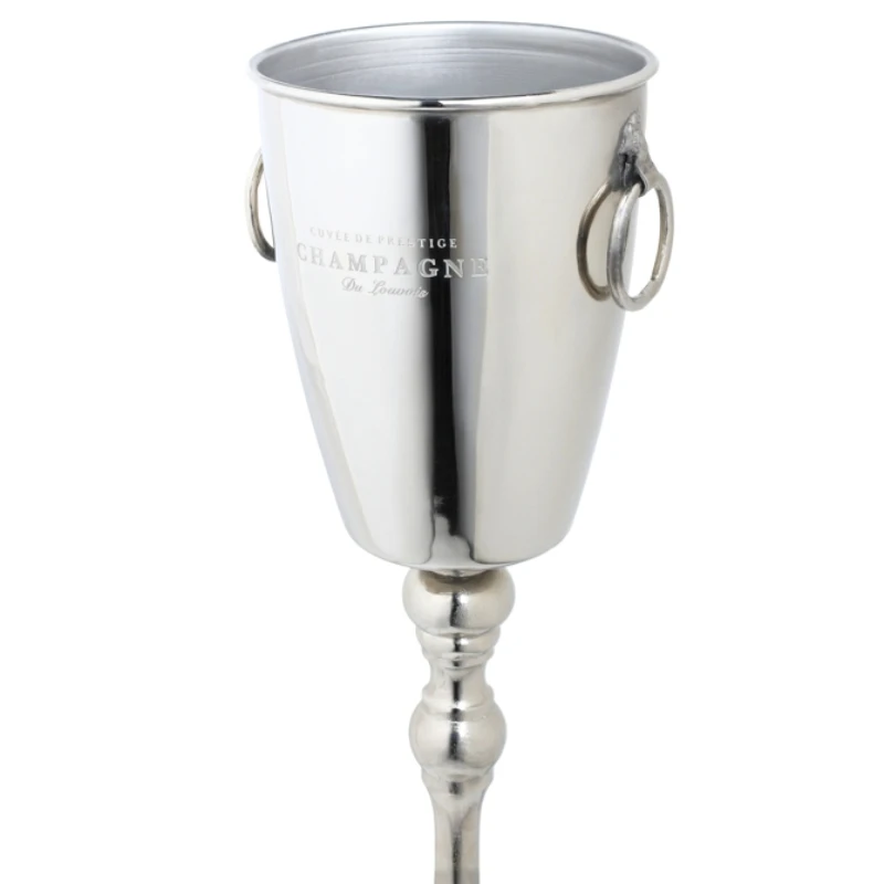 Eleganter Champagnerkühler mit Ständer 40849 by Drink color Svart