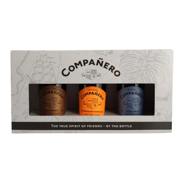 Kollege Rum Geschenkkarton 3x5cl COMPAN110 by Compañero color Svart