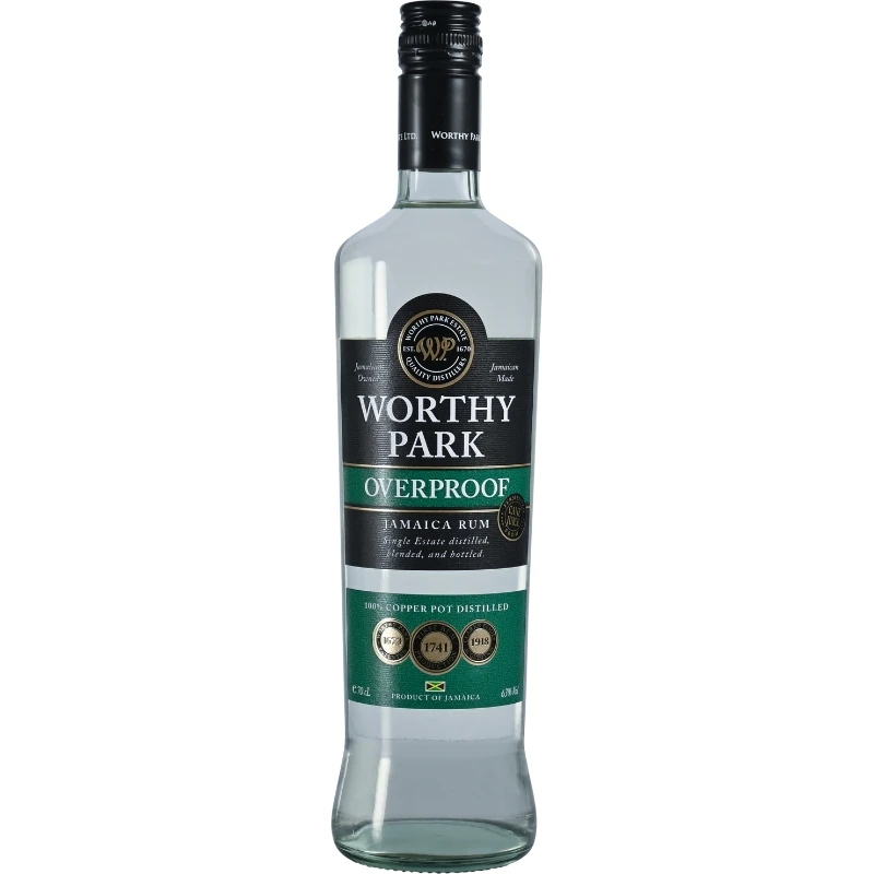 Worthy Park Overproof 63% FL 70 WORTHY20 by Worthy Park color Svart
