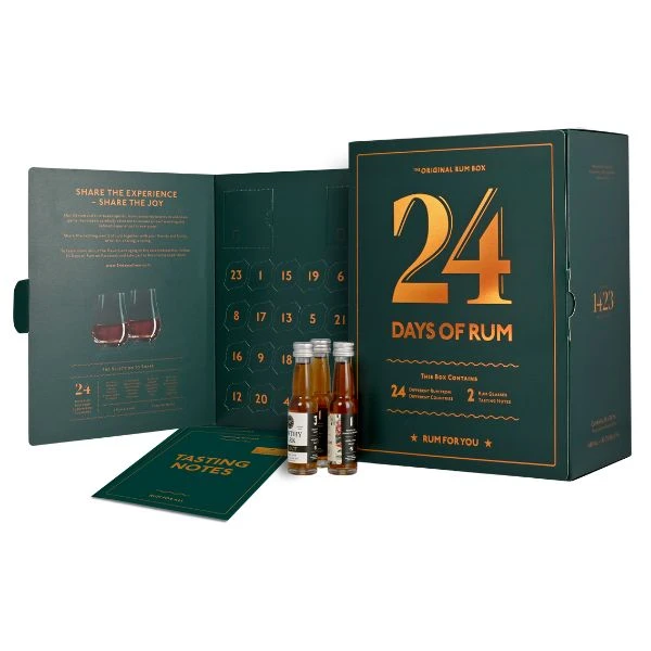 24 Tage Rumkalender Green Edition 24x2cl JUL90 by 1423 color Svart