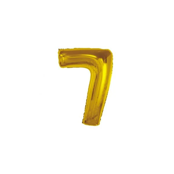 Folienballon Smart Zahl 7 Gold 92 cm CH-S9Z7 by Godan color Svart