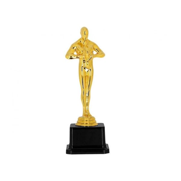 Goldene Siegerstatue 21 cm 30845 by Godan color Svart
