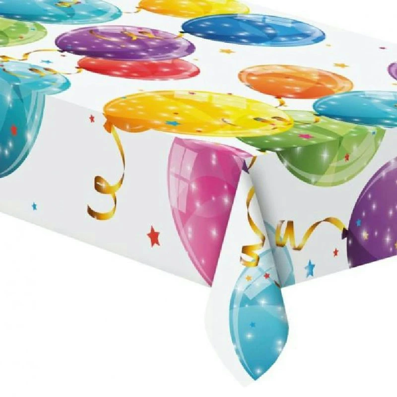 Plastiktischdecke "Funkelnde Ballons" 120x180 cm 88151 by Godan color Svart