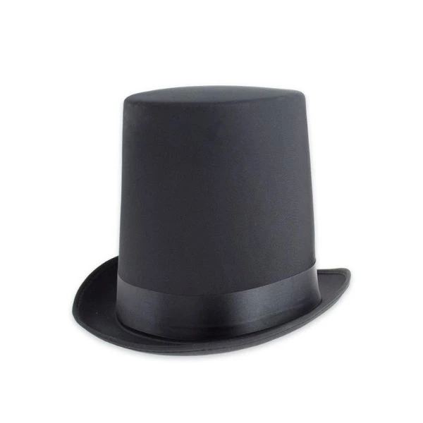 Zylinder "Gentleman" hoch schwarz glatt große Größe CWCG-YH by Godan color Svart