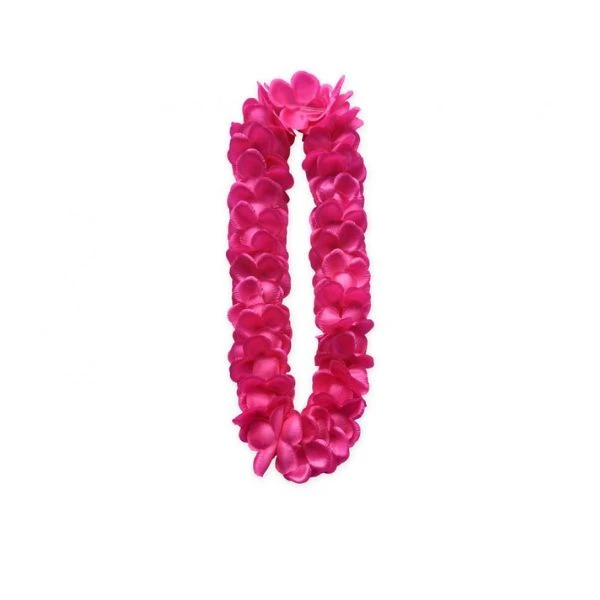 Hawaii Blumenkette aus Satin Rosa DJ-NHSR by Godan color Svart