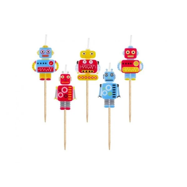 Roboter Pick-Kerzen, 5 Stk. SF-PROB by Godan color Svart