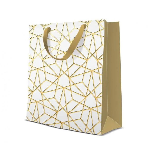 Geschenktasche PAW Luxus Mesh 20x25x10 cm AGB1023303 by Godan color Svart