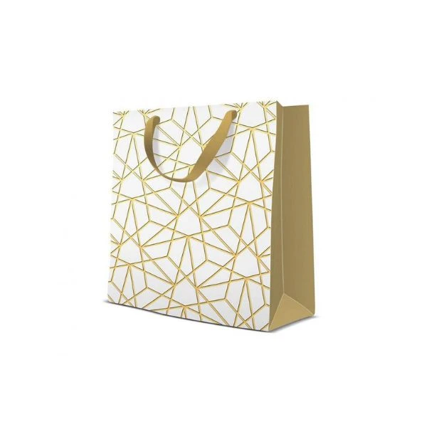 Geschenktasche PAW Luxus Mesh 17x17x6 cm AGB1023310 by Godan color Svart