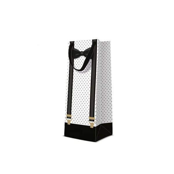 PAW Flaschentüte Elegant Man 12 x 37 x 10 cm AGB1015804 by Godan color Svart