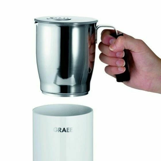 Milchaufschäumer 200/350ml - Weiß GRMS701EU by Graef color Svart