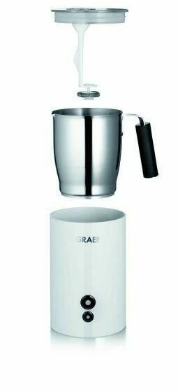 Milchaufschäumer 200/350ml - Weiß GRMS701EU by Graef color Svart