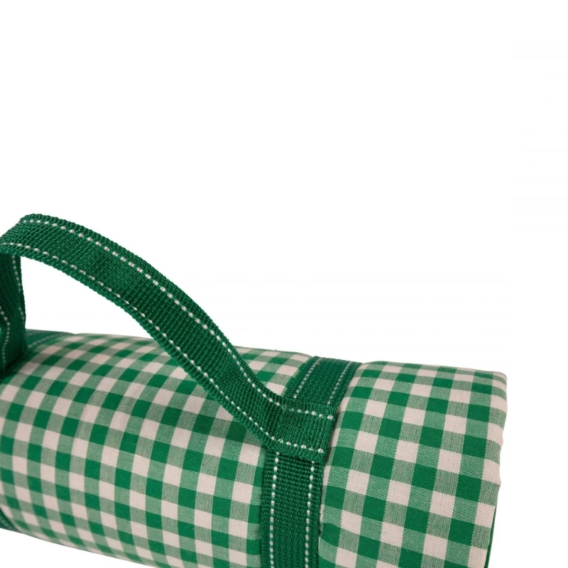 Picknickdecke Grün/Weiß Kariert By Bercato 150x135cm B79081 by SCANDINAVIAN HOME color Grön/Vit