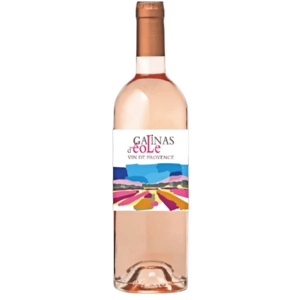 Galinas d'Eole Aix Provence Rosé 2023 589846  color Svart