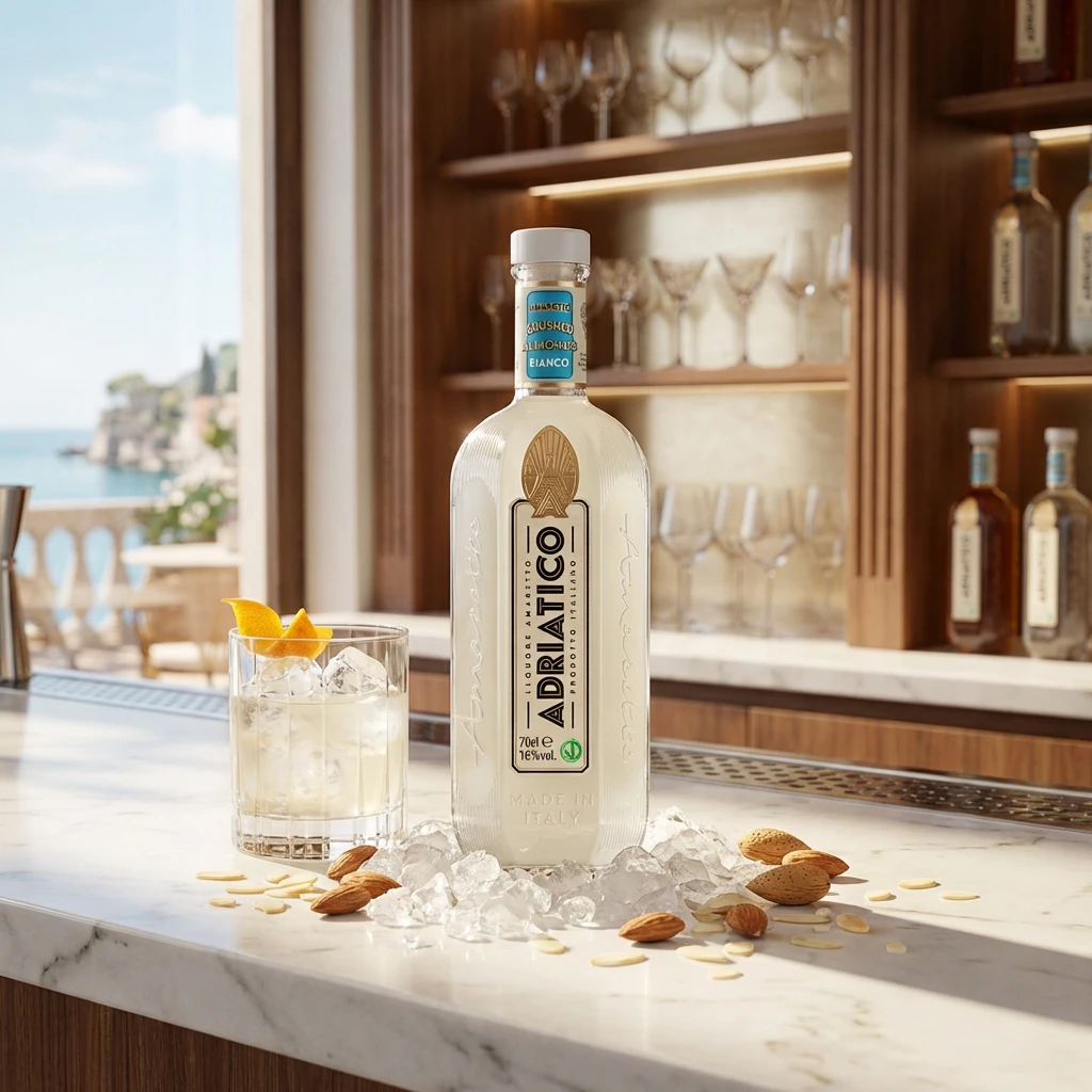 Adriatico Amaretto Bianco Crushed Almonds FL 70 50910002 by Adriatico color Svart