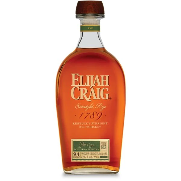 Elijah Craig Straight Rye Whiskey FL 70 13134 by ELIJAHCRAI color Svart