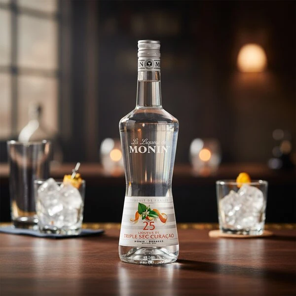 Monin Likör Curacao Triple Sec FL 70 63608 by MONIN color Svart