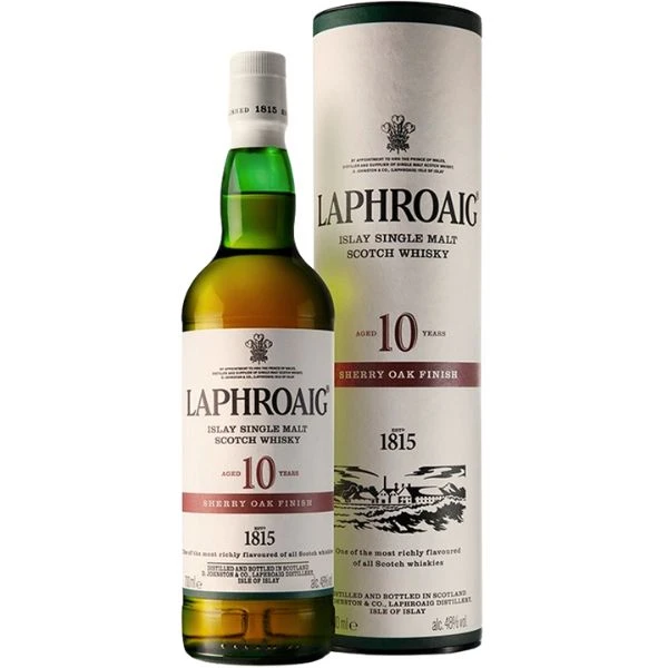 Laphroaig 10 YO Sherry Cask Islay Single Malt FL 70 10990051 by LAPHROAIG color Svart