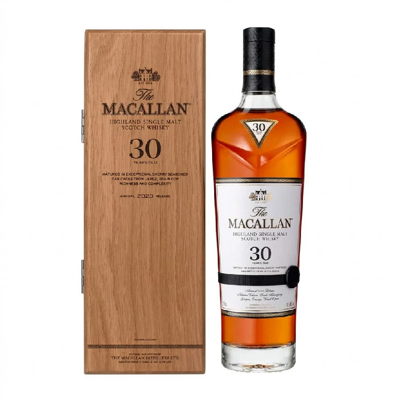 Macallan Sherry Oak 30 YO Single Malt 10012737 by MACALLAN color Svart