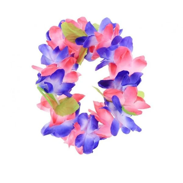 Hawaii-Stirnband mit großen Blumen Lila-Pink DJ-ODFR by Godan color Svart