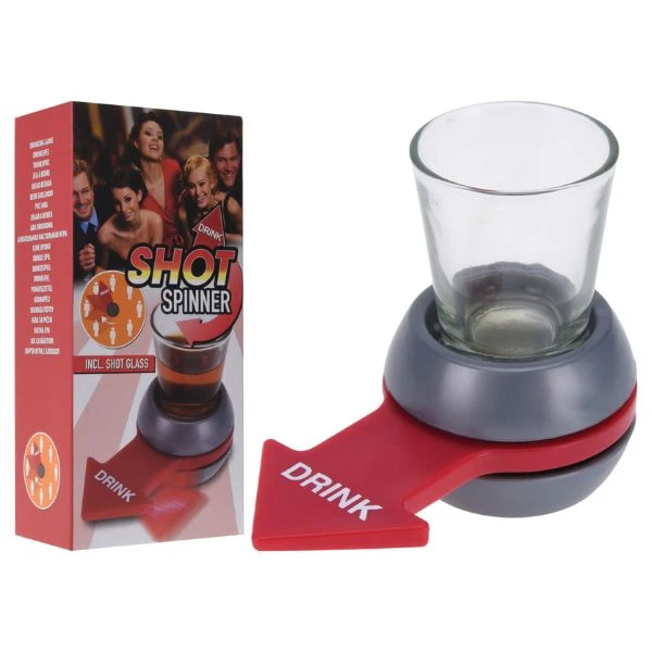 Trinkspiel Shot Spinner mit Glas 491102720 by Koop color Helder