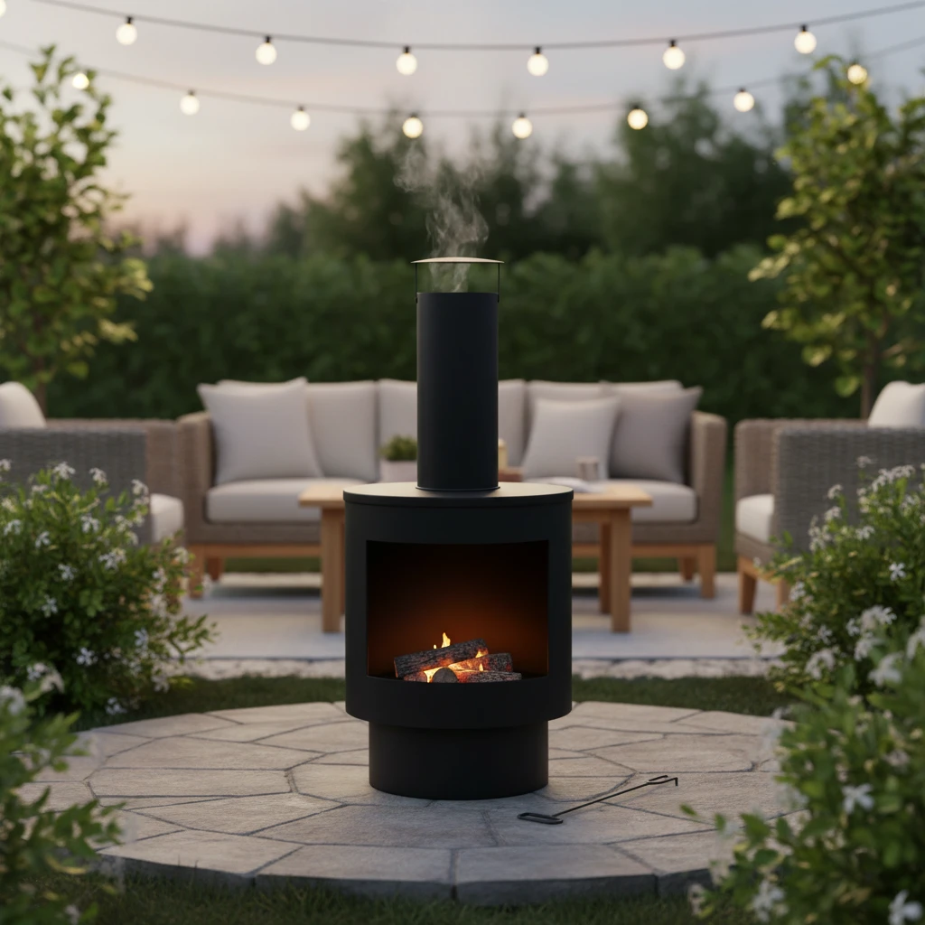 Terrassenofen aus Metall, 44 cm für den Außenbereich CM7000110 by Koop color Groot