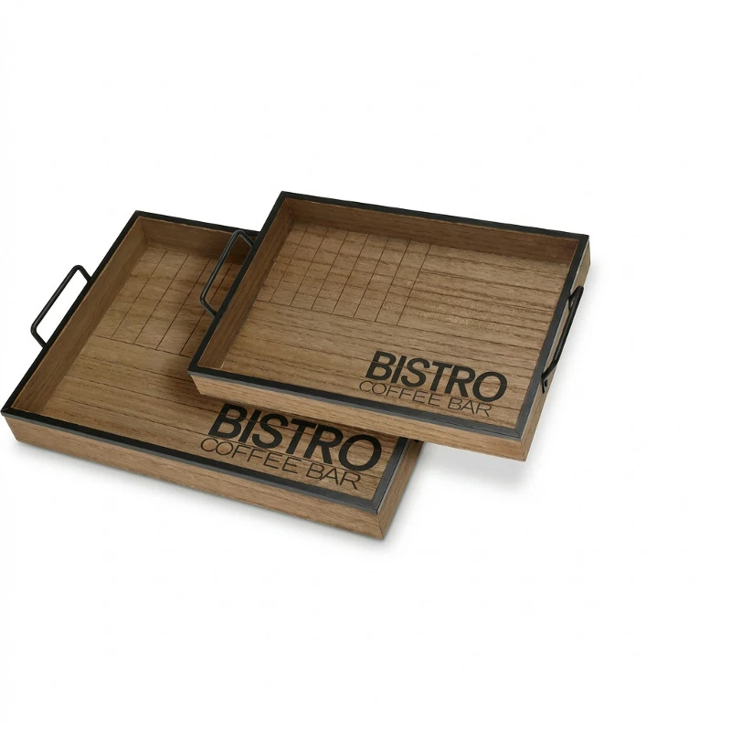 Serviertablett Set 2-tlg. 'Bistro' HZ1940000 by Koop color Bruin