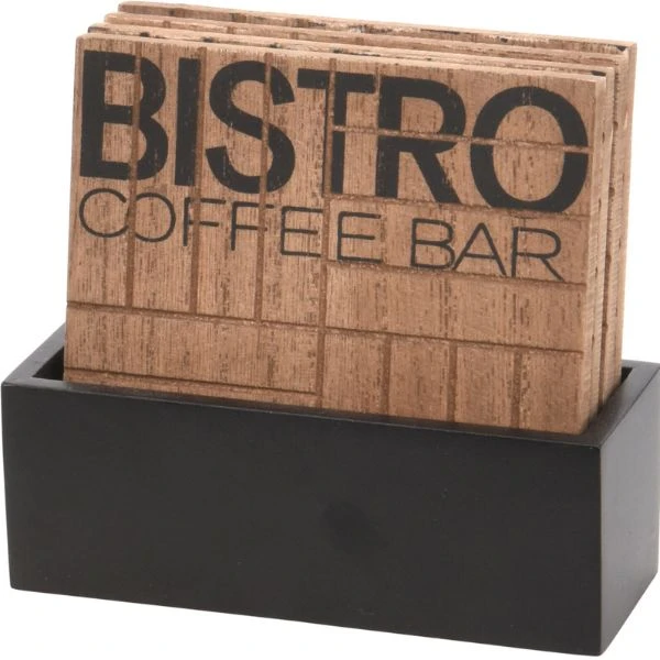 Untersetzer-Set "Bistro" 11,5x4,5x10cm HZ1940090 by Koop color Bruin