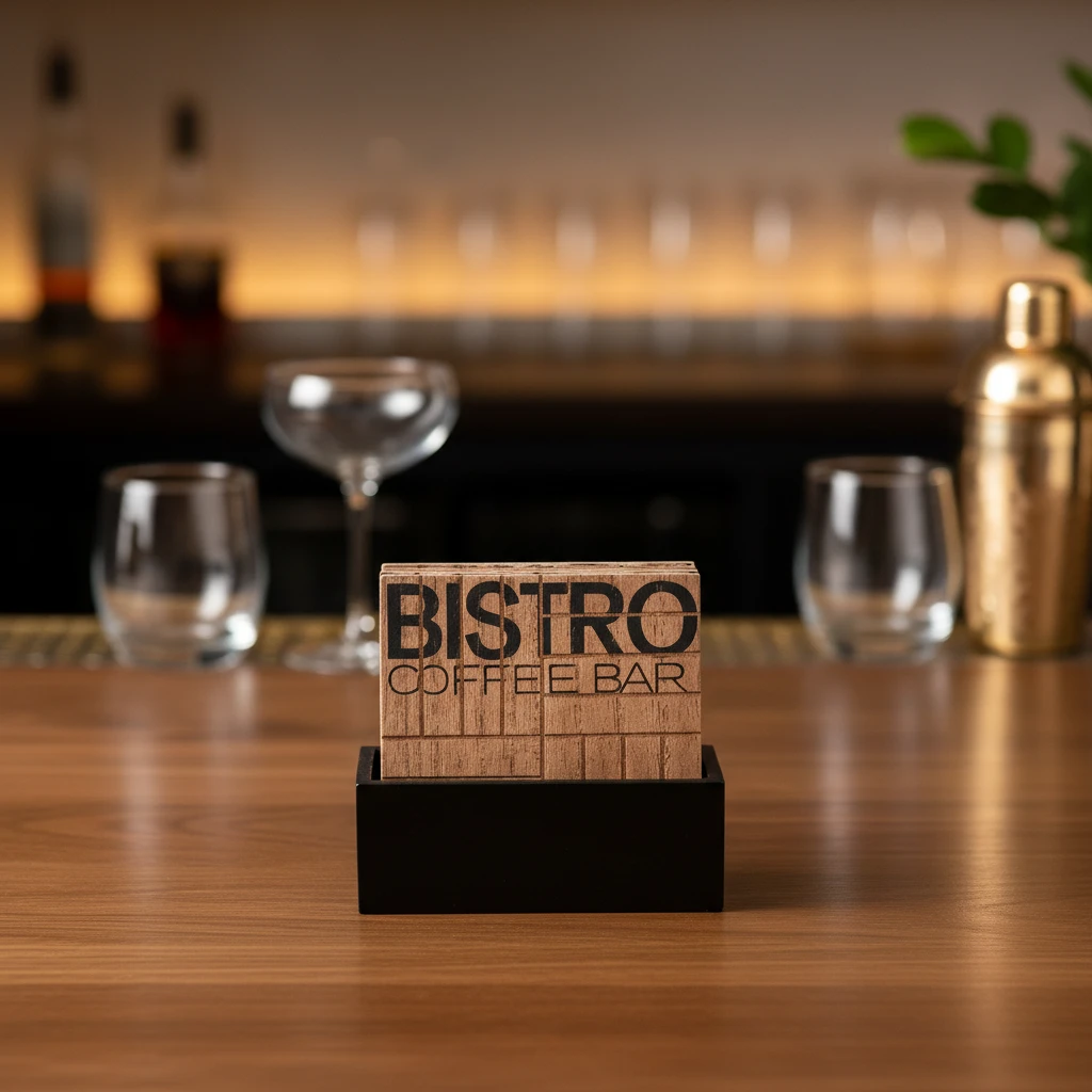 Untersetzer-Set "Bistro" 11,5x4,5x10cm HZ1940090 by Koop color Bruin