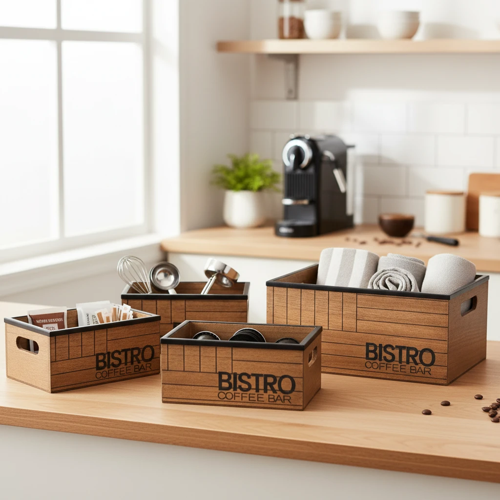 Aufbewahrungsset "Bistro" 29x22x13,5 cm HZ1940120 by Koop color Bruin