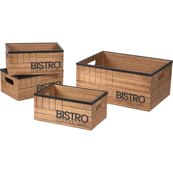 Aufbewahrungsset "Bistro" 29x22x13,5 cm HZ1940120 by Koop color Bruin