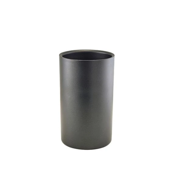 Genware Metallic Weinkühler Edelstahl Schwarz 003MTBK by Genware color Svart