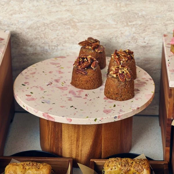GenWare Akazienholz Schale / Buffetständer 22,5 x 12 cm WBWLS2212 by Genware color Svart