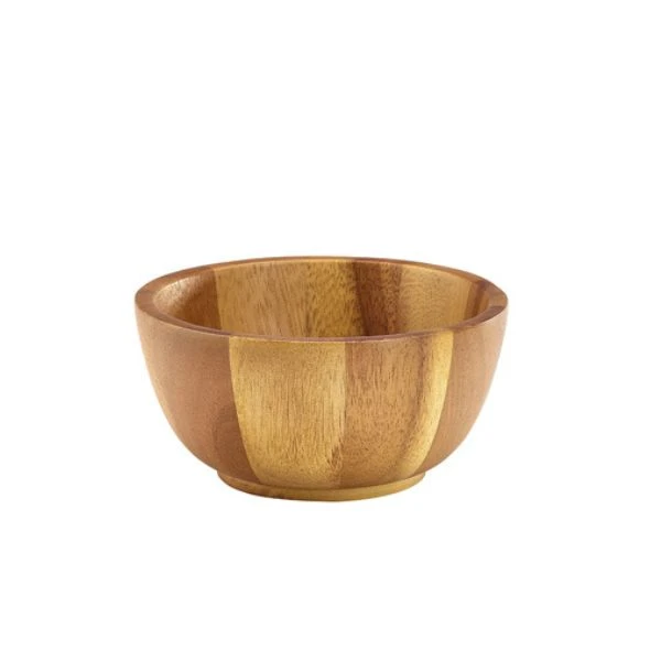 Akazienholz-Schale Ø 15 x 7 cm Genware WBWL15 by Genware color Svart