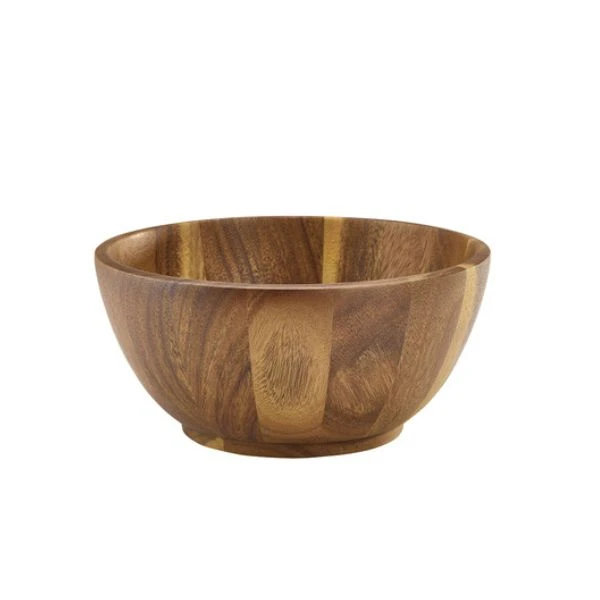 Akazienholz-Schale Ø 25 x 12 cm – Genware WBWL25 by Genware color Svart