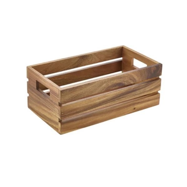 Genware Akazienholz-Box / Buffeterhöhung GN 1/3 RSR-W3218 by Genware color Svart