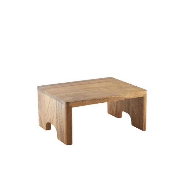 Genware Buffet-Erhöhung Akazienholz GN 1/4 10 cm (H) RSR-WGN14 by Genware color Svart