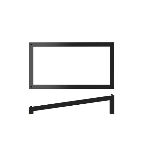 Luxor Metall GN 1/3 Buffetständer schräg 32,5 x 17,6 x 7 cm Genware LX131802 by Genware color Svart