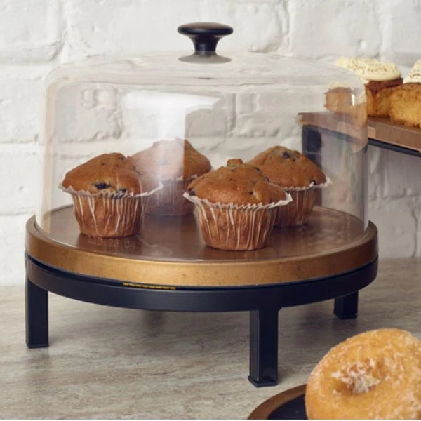 Luxor Runder Metallsockel 28,5 x 7 cm Genware LX281902 by Genware color Svart