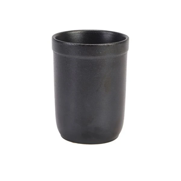 Genware Forge Besteckhalter aus Steinzeug – 9 x 12 cm CT-CH9TR by Genware color Svart