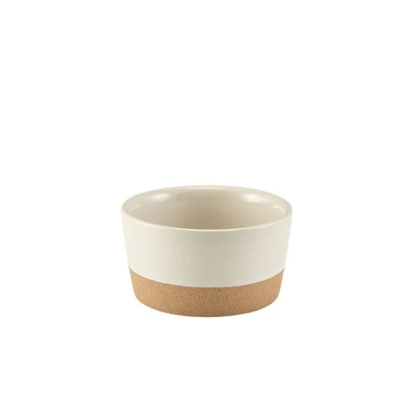 Kava Weiß Steinzeug Ramekin 7,5 cl / 2,5 oz Genware RAM-KW11 by Genware color Svart