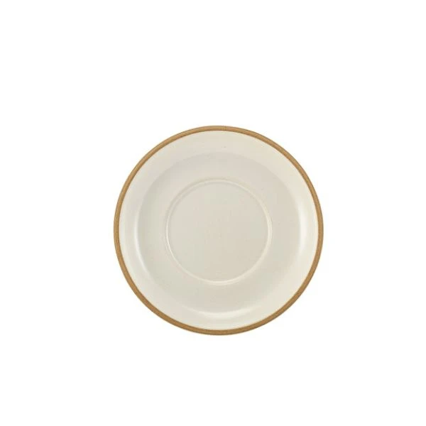 Genware Kava Untertasse aus Steingut 16 cm – Off-White SCR-KW16 by Genware color Svart