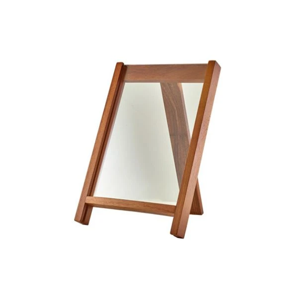 Genware A4 Menükartenhalter aus Akazienholz WDMHA4 by Genware color Svart